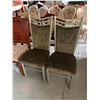 Image 1 : Metal Framed upholstered Dinning Chairs - LOT of 2