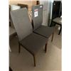 Image 1 : Slim Line Upholstered Dinning Chairs - LOT of 2