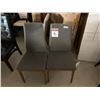 Image 2 : Slim Line Upholstered Dinning Chairs - LOT of 2