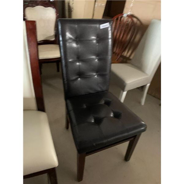Brown Leather High Back Dinning chair