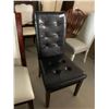 Image 1 : Brown Leather High Back Dinning chair
