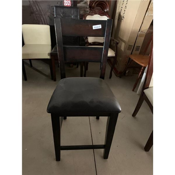 Espresso & Leather Bar stool