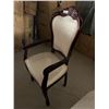 Image 2 : Queen Anne White Upholstered Arm Chair