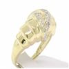 Image 3 : 14k Solid Gold Twist Diamond Embellished Ladies Simple Yet Unique Cocktail Ring