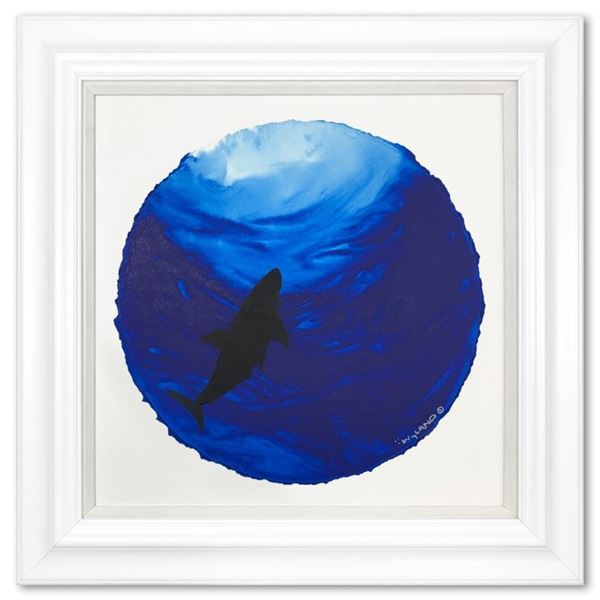 Shark Swimming Deep by Wyland Original