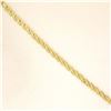 Image 5 : Modern 14k Two Tone Gold .30 ctw Trillion Diamond Solitaire "V" Necklace 17" Cha