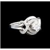 Image 1 : 0.56 ctw Diamond Ring - 14KT White Gold