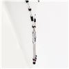 Image 3 : Fancy 18k Gold Black Onyx & Bead Tourmaline Dangle Tassel Chandelier Necklace