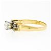 Image 6 : 14K Yellow Gold .85 ctw Round Diamond Solitaire Engagement Ring w/ Tiered Accent