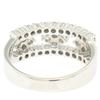 Image 5 : NEW 14k White Gold 1.03 ctw Round BRILLIANT Diamond Open Cluster Wide Band Ring