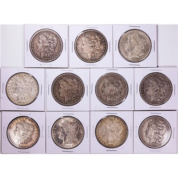 1880-1890 Morgan Silver Dollar Coin Collector's Set