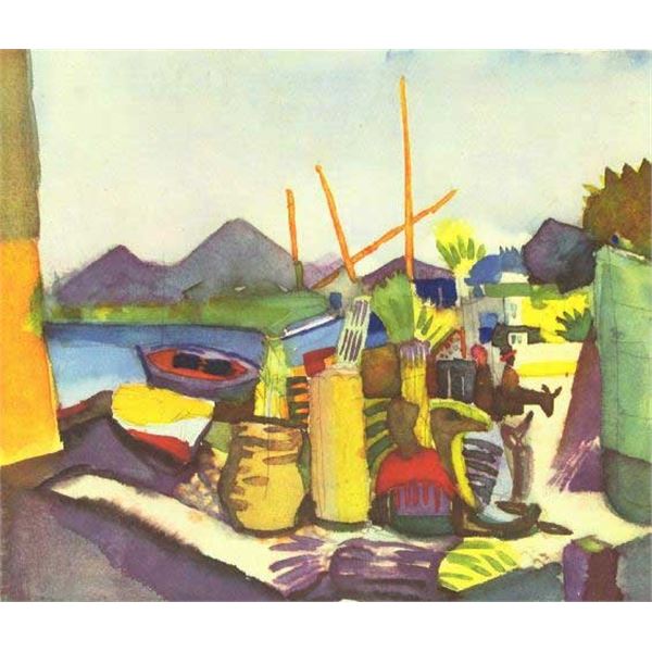 MACKE - Landscape At Hammamet