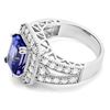 Image 2 : 4.24ct Tanzanite 14 K White Gold Ring