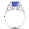 Image 2 : 4.86ct Tanzanite 14K White Gold Ring