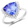 Image 1 : 4.84ct Tanzanite 14K White Gold Ring