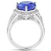Image 2 : 5.17ct Tanzanite 14K White Gold Ring