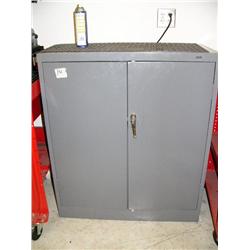 Grey Metal Storage Cabinet by Tennsco