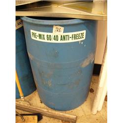 Drum of 60-40 Premixed Antifreeze full drum