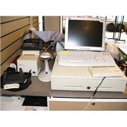 Computer with Cash Drawer, Star Printer, UPC Code Scanner, ICE5500 FastPOS Credit Card Machine