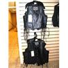 Image 1 : Lot of:  15 Leather River Run Vests:   1-Large Womans 2- XLarge Womans' 1-XXLarge Woman's, 1-Med Wom