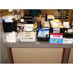 Large Lot of Office Equipment including Panasonic Plain paper Fax and Copier KXFL501, a Dymo Label W