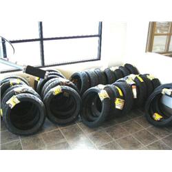 Lot of 31 Motorcycle Tires, Front and Rear