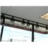 Image 4 : Lot of Black Track Lighting with 24 Light Fixtures in 4 Sections
