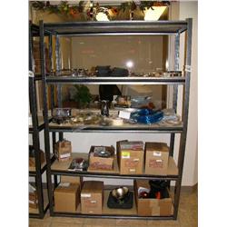 Rack of Indian Accessories Chrome, Indian Windshield ($560) Foot pegs, Light Fixtures, Carb Kits, in