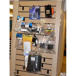 Lot of Fly Racing Snowmobile Accessories:  Food Warmer, Black fleece Gauntlet, Riser Block Kits, Han