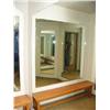 Image 1 : Lot of 5 Full Size Wall Mirrors for Dressing Room and 1 Wooden Bench approx 2' tall x 6' long 18" wi