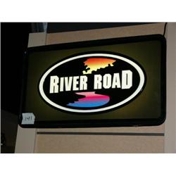 Lighted River Road Display Sign