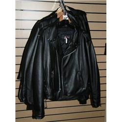 Lot of:   Indian Brand Leather Jackets, Men's Med, Large,  Xlarge, Small, Xlarge, Med, and Xlarge (V