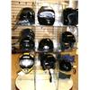 Image 1 : Lot of 12 Helmets Black, Silver, Yellow combo, (Value $95-$199)