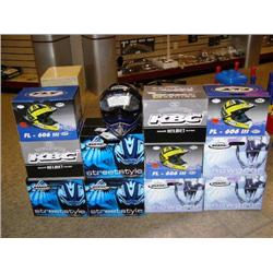 Lot of:  11 Multi Colored Full Face Helmets with Chin Guards ($200 ea)