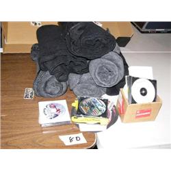 Lot of:  Six Indian Fleece Blankets along with Indian Advertising CDs, one-of-a-kind