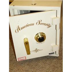 American Security Safe, Fireproof @ 350 degrees at 1 hour.  Yellow with Shelf, Floor Bolting System 