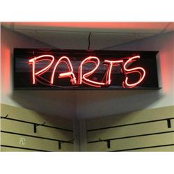 CHOICE on 7 Neon Signs:  "Parts, Service, Riding Gear, Riding Gear, Parts (&Accessories does not lig