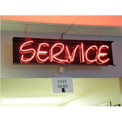 CHOICE on 7 Neon Signs:  "Parts, Service, Riding Gear, Riding Gear, Parts (&Accessories does not lig