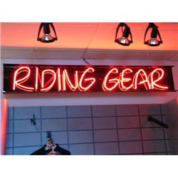 CHOICE on 7 Neon Signs:  "Parts, Service, Riding Gear, Riding Gear, Parts (&Accessories does not lig