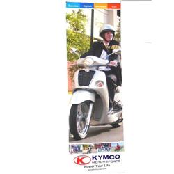 Kymco People Silkscreened Cloth Banner 73" H x 24" W