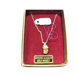 Raison Size Gold Nugget Pendant (27)