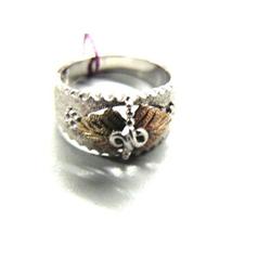 Black Hills Gold and Silver Ring with Leaf Design (27)