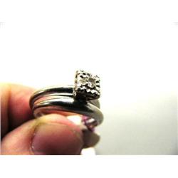 Lady's Diamond Ring Wedding Set Size 7 White Gold and Diamond (27)