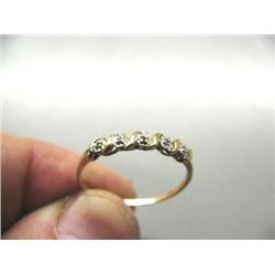 Lady's Wedding Band with 5 Small Diamonds Size 9 1/2 (27)