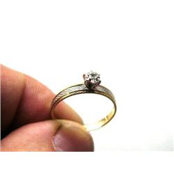 CHOICE of 3 Lady's Diamond Rings:  a) 10k Gold (27)