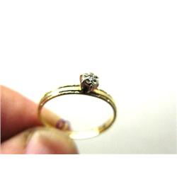 CHOICE of 3 Lady's Diamond Rings:   b) Lady's Diamond Ring Gold Band 14k (27)