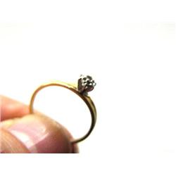 CHOICE of 3 Lady's Diamond Rings:   c)  Size 6 Lady's Diamond Ring, Gold Band (27)