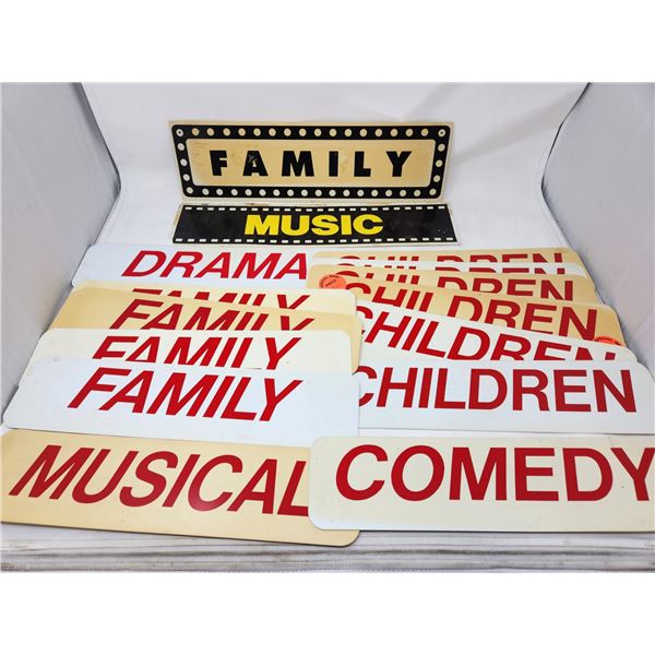 Vintage Plastic Movie Store Displays