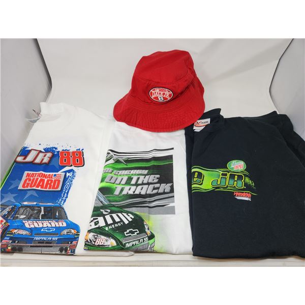 3 Nascar 2XL T-shirts and a Hat