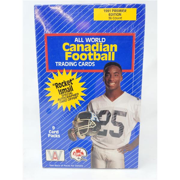 1991 Sealed Canadian Football Sports Card Box